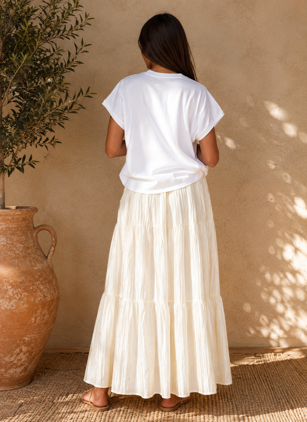Andee Maxi Skirt in Butter Yellow