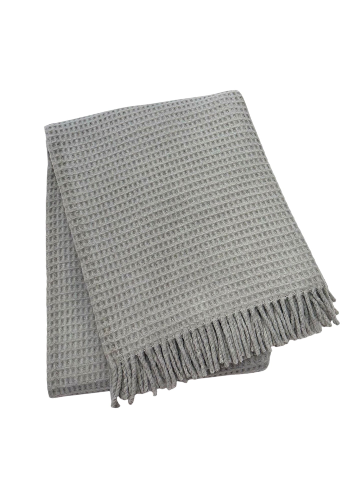 Basic Waffle Throw with Fringes