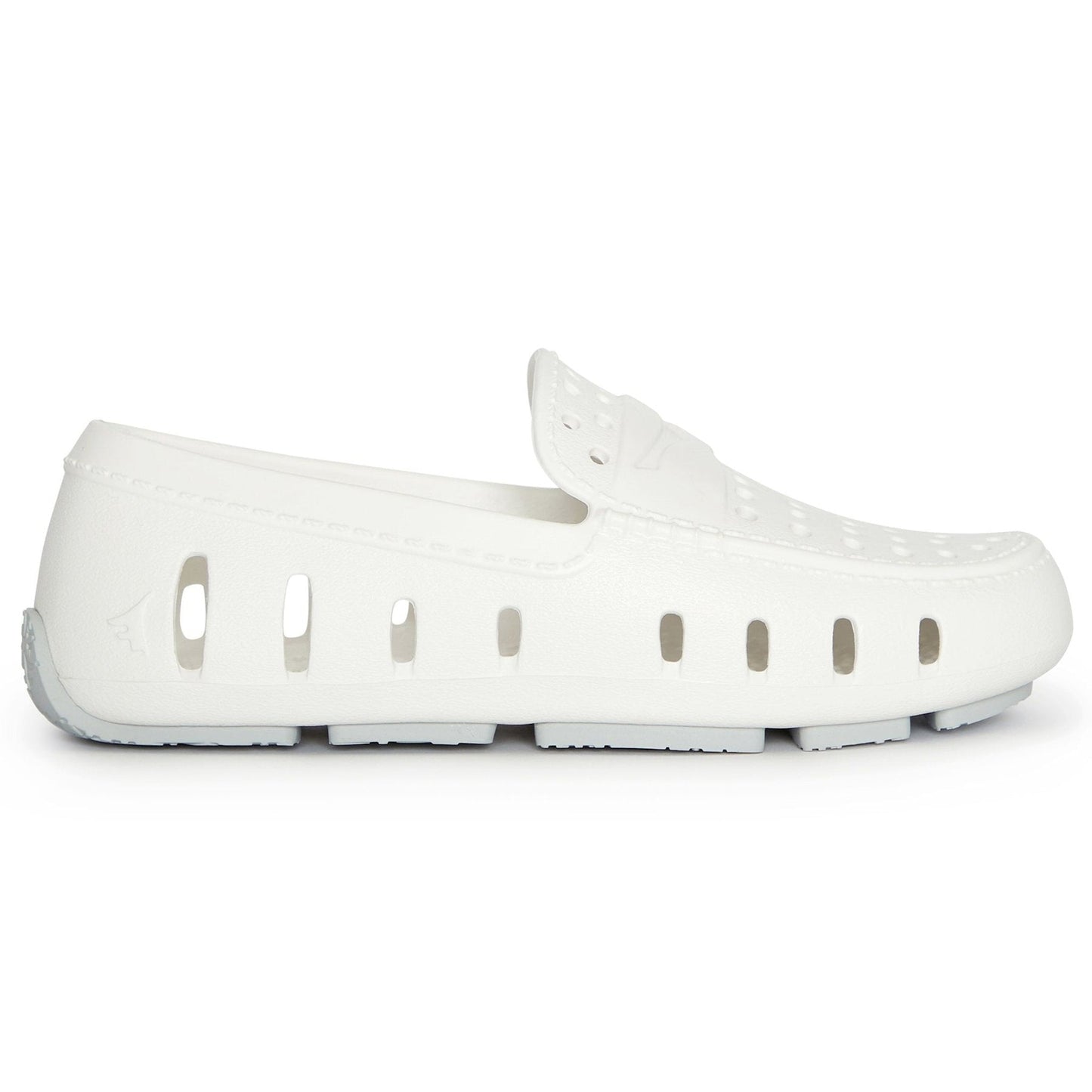 Kids Prodigy Bright White Harbor Mist Gray Loafers