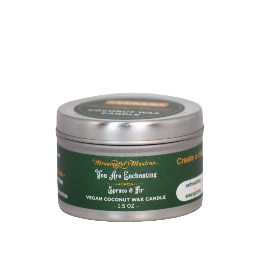 1.5oz Spruce & Fir Tin Candle