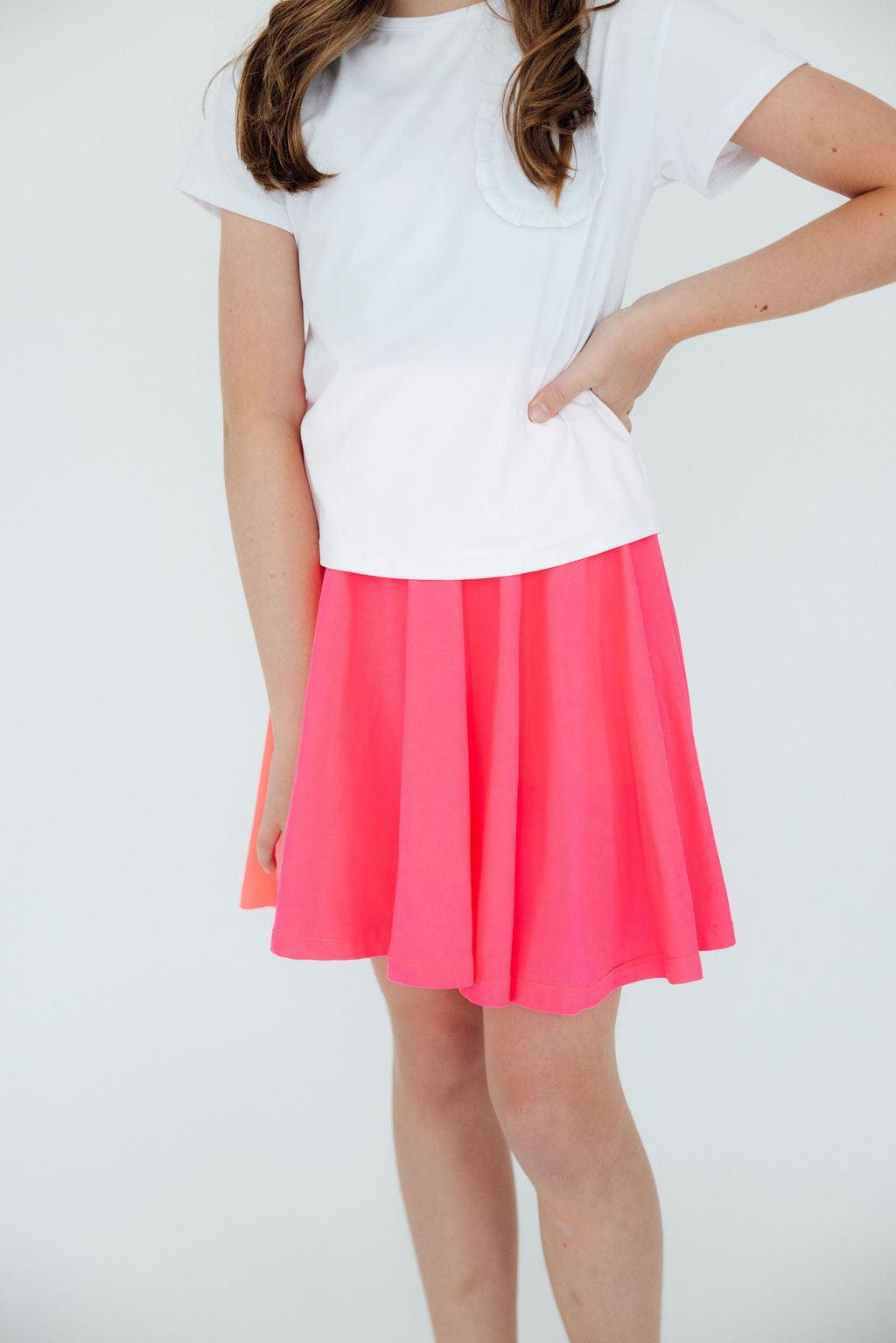 Neon Pink Twirl Skort