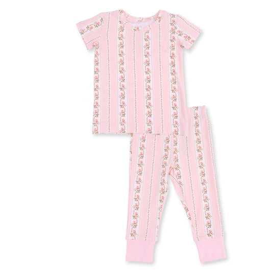 Antoinette Stripe - Short Sleeve Loungewear Set