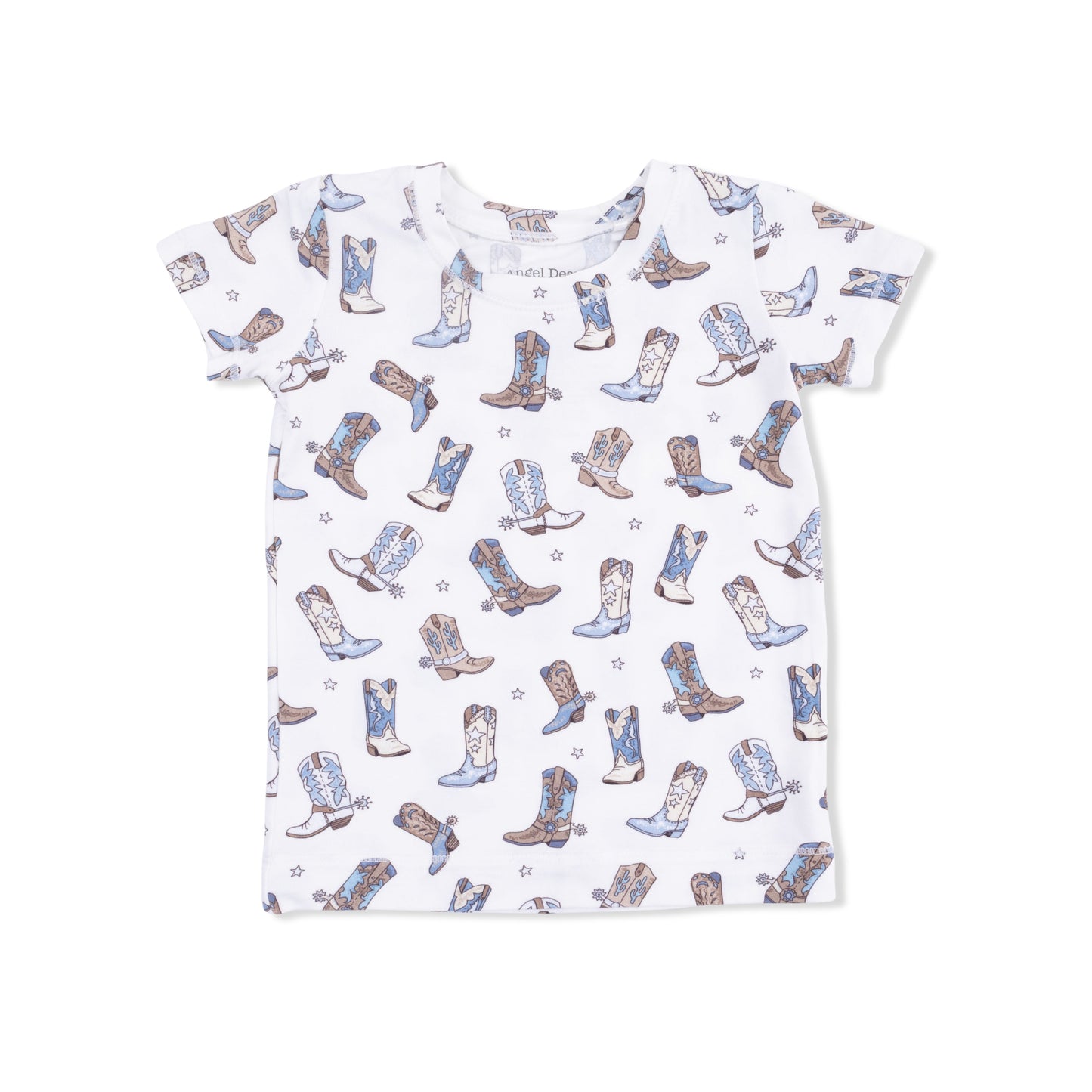 Cowboy Boots - Short Sleeve Loungewear Set