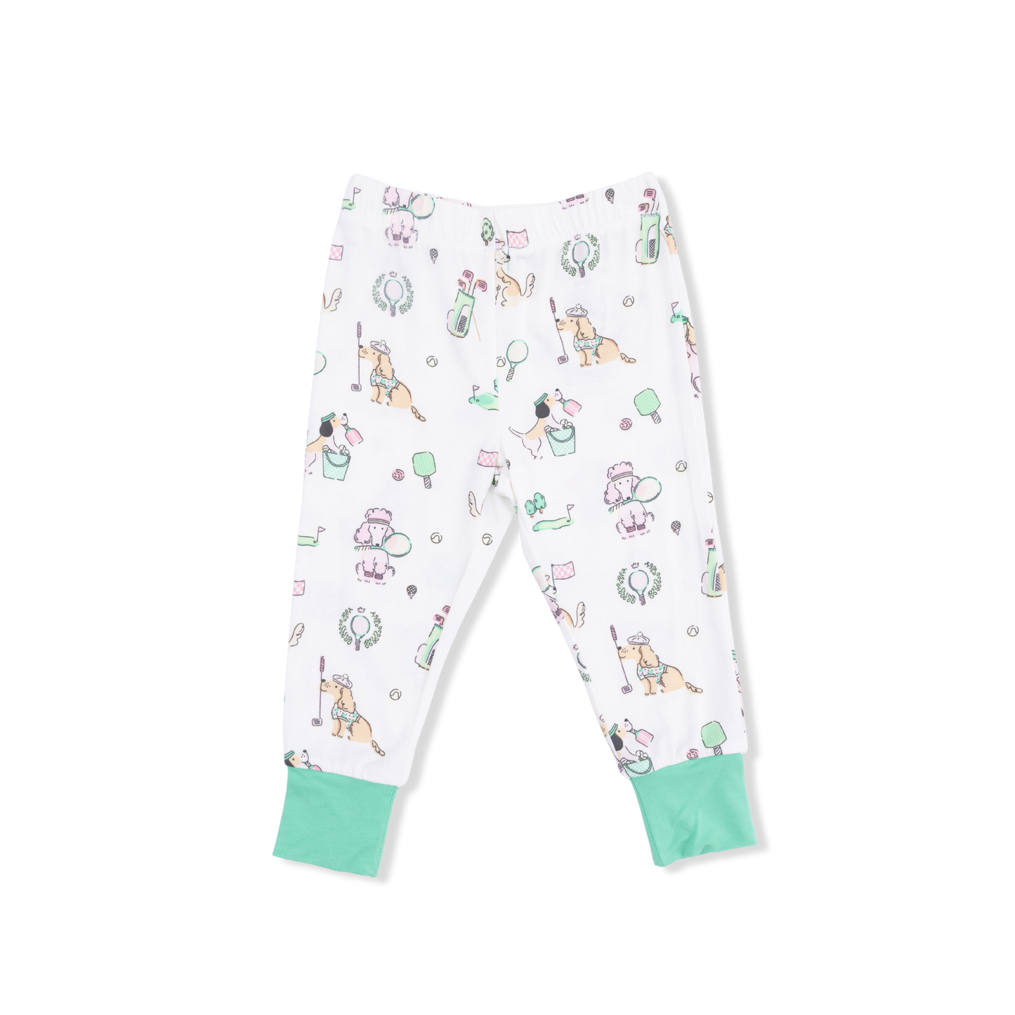 Country Club Dogs Pink - Short Sleeve Loungewear Set