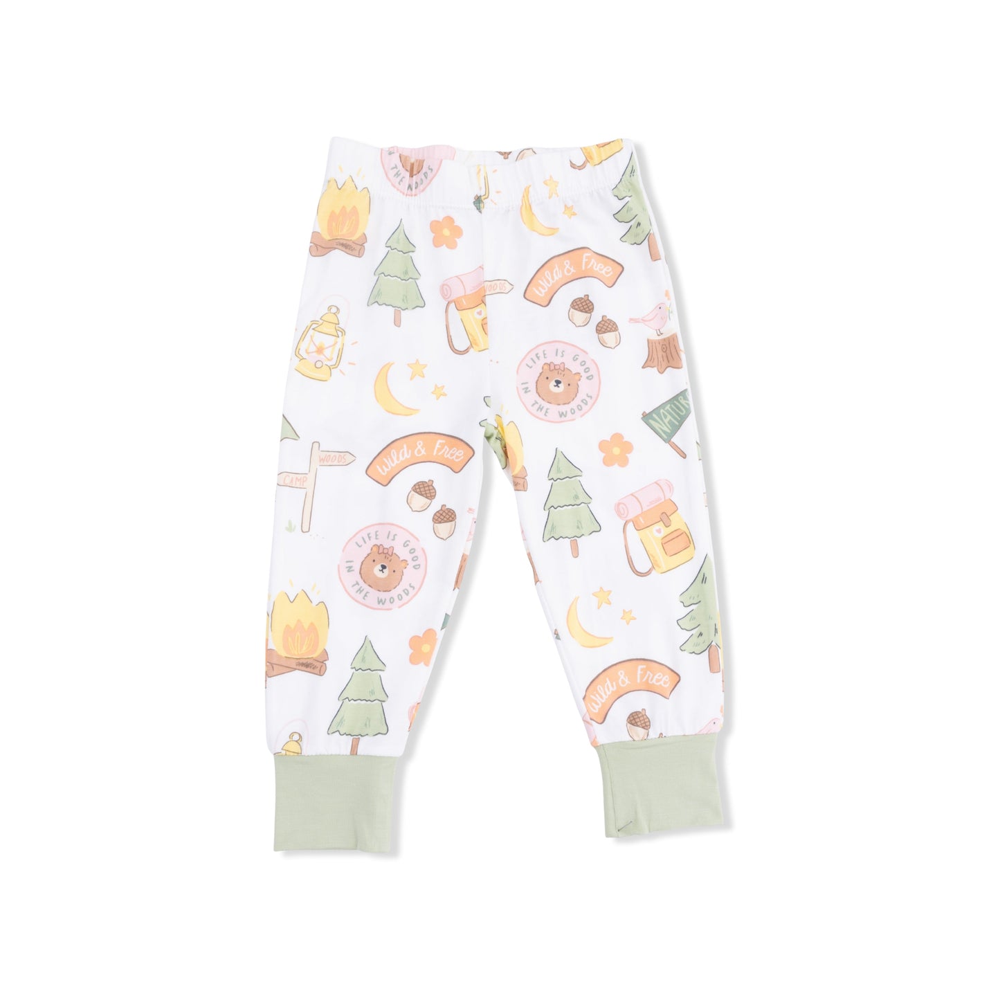 Camping Pink - Short Sleeve Loungewear Set
