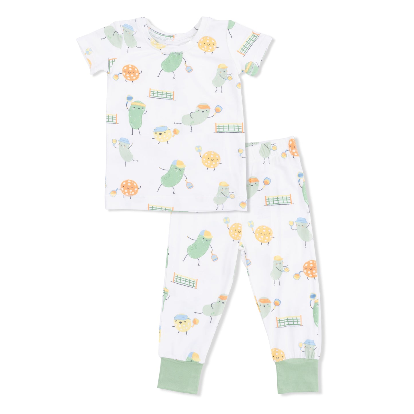 Pickles Playing Pickleball - Short Sleeve Loungewear Set
