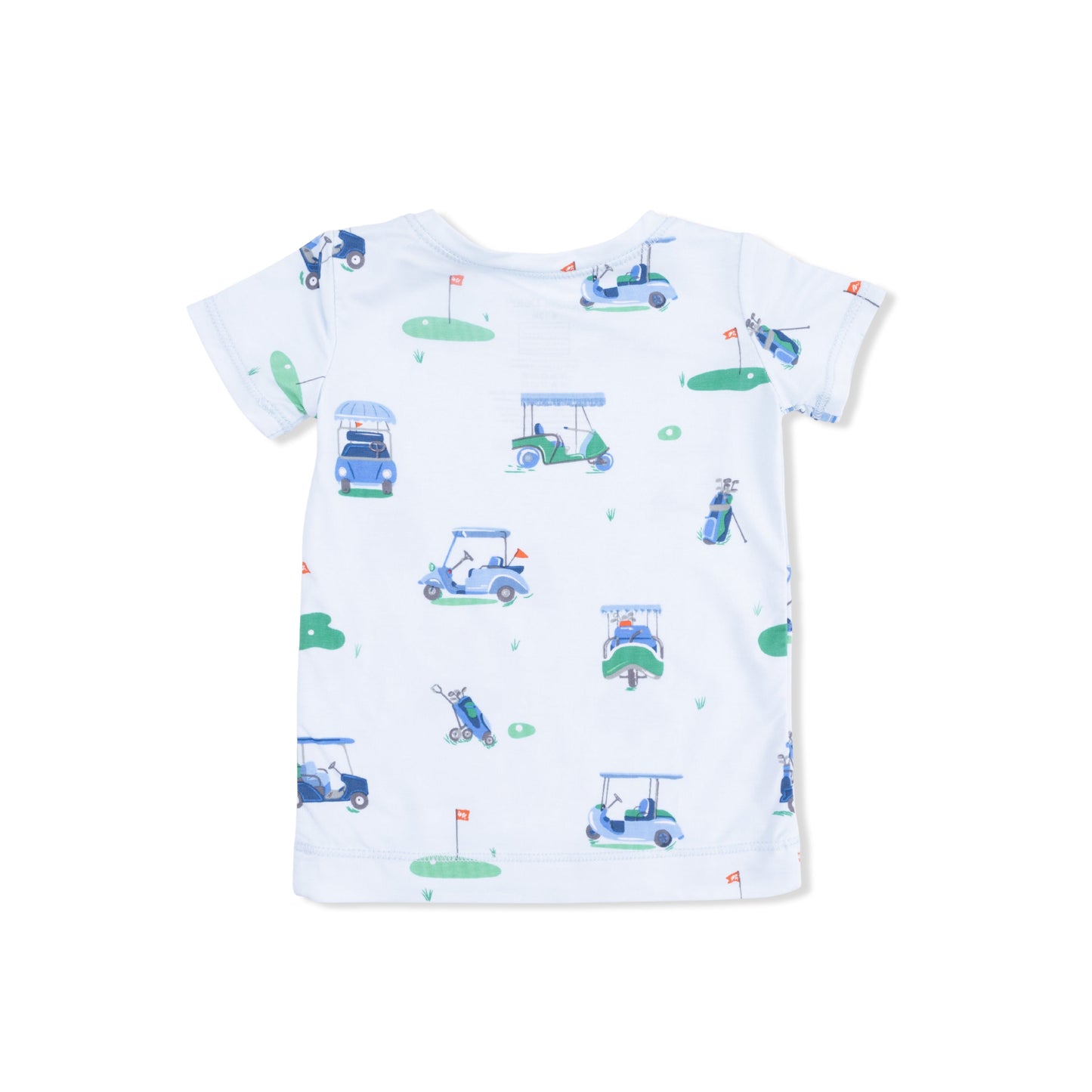 Vintage Golf Carts Blue - Short Sleeve Loungewear Set
