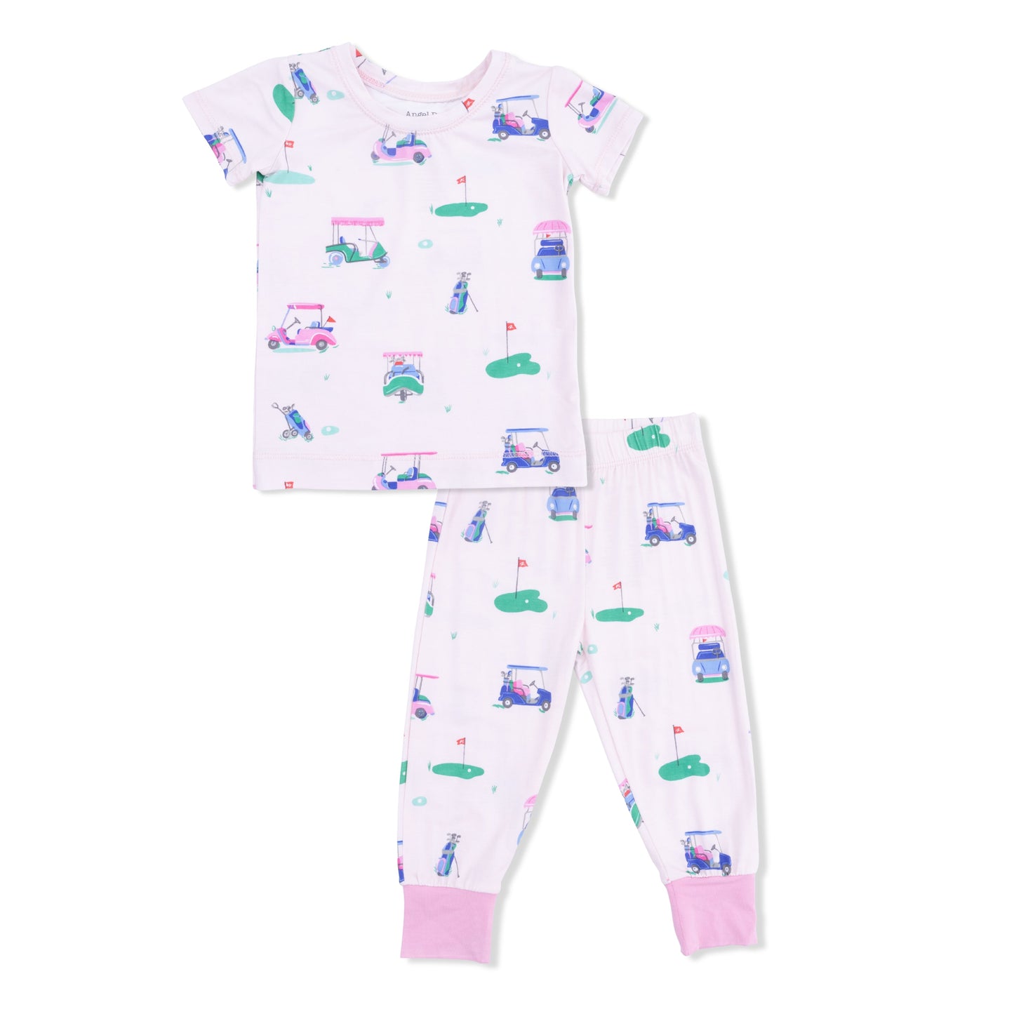 Vintage Golf Carts Pink - Short Sleeve Loungewear Set