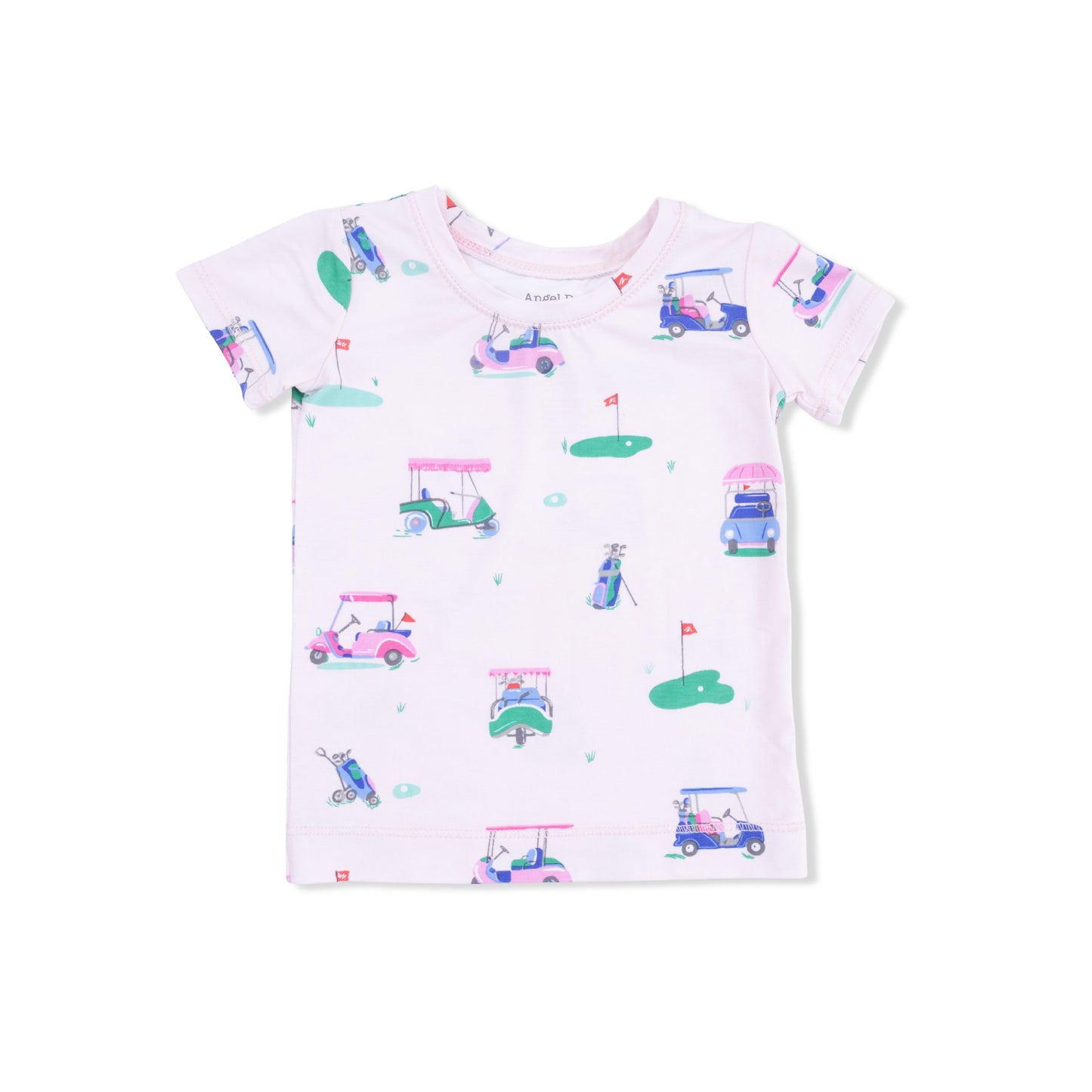 Vintage Golf Carts Pink - Short Sleeve Loungewear Set