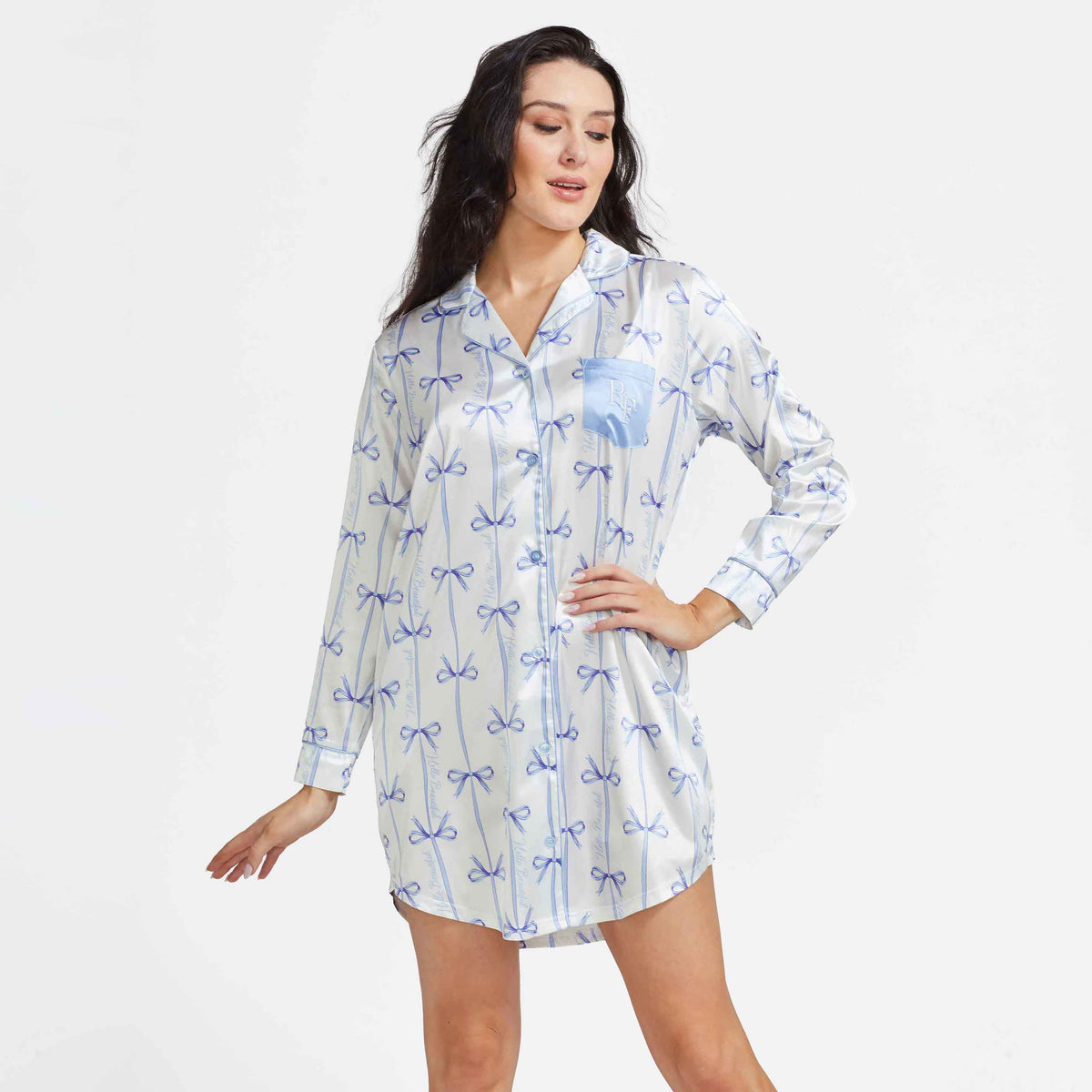 The Satin Boyfriend Sleep Shirt