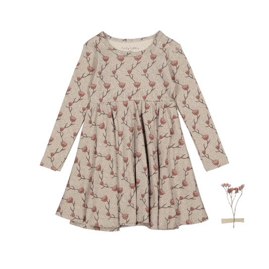 The Printed Long Sleeve Dress - Iris