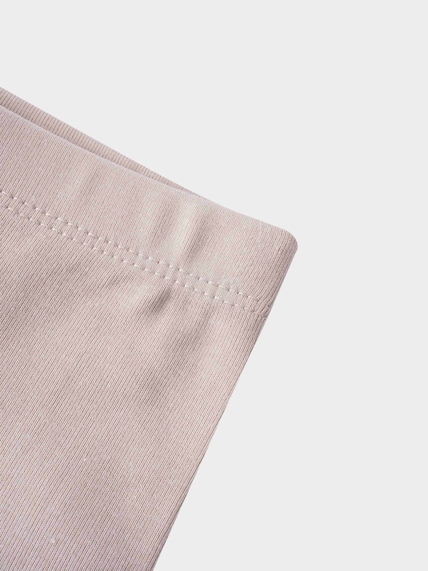 Biker Shorts Non Ribbed-Light Tan