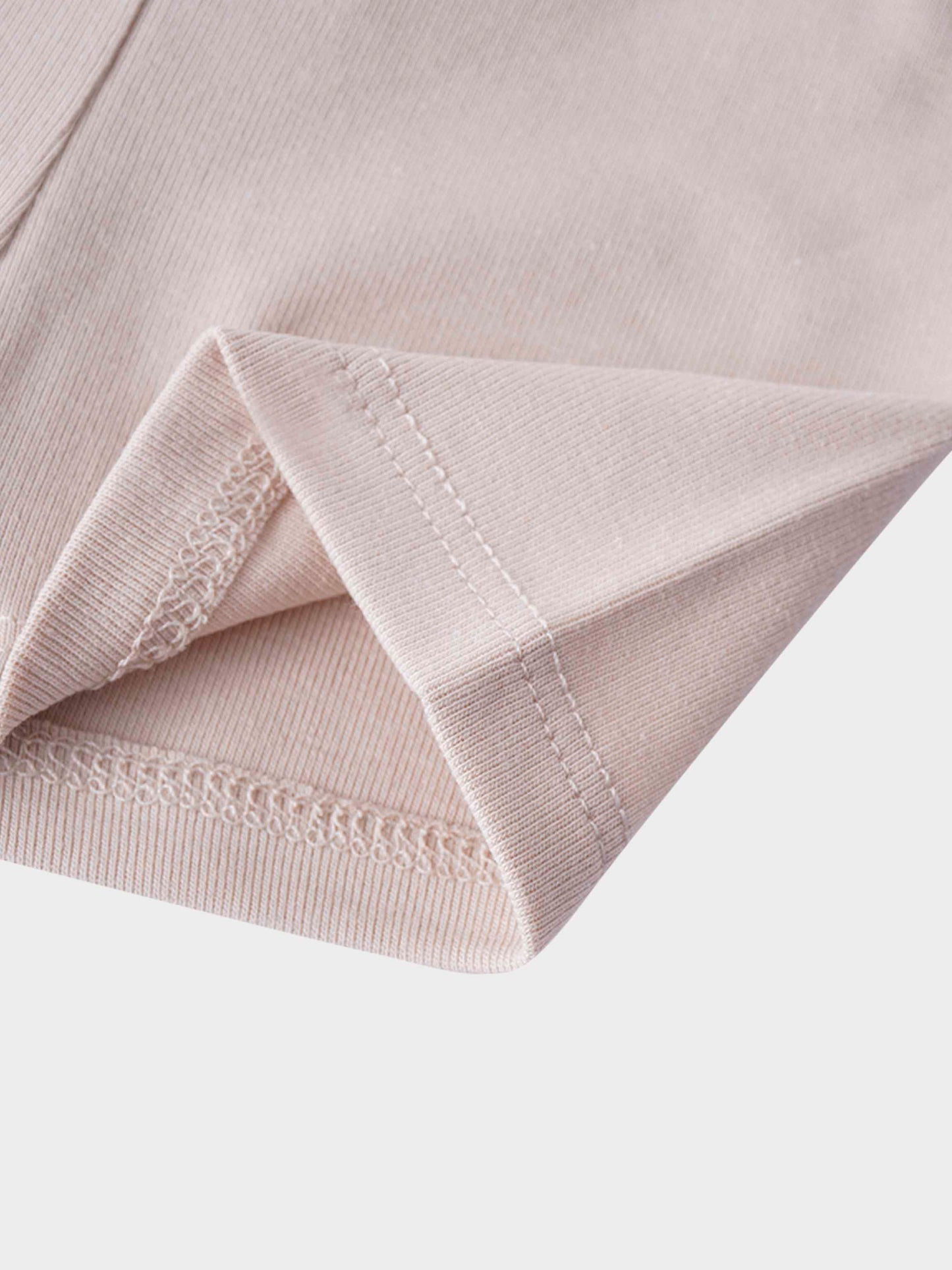 Biker Shorts Non Ribbed-Light Tan