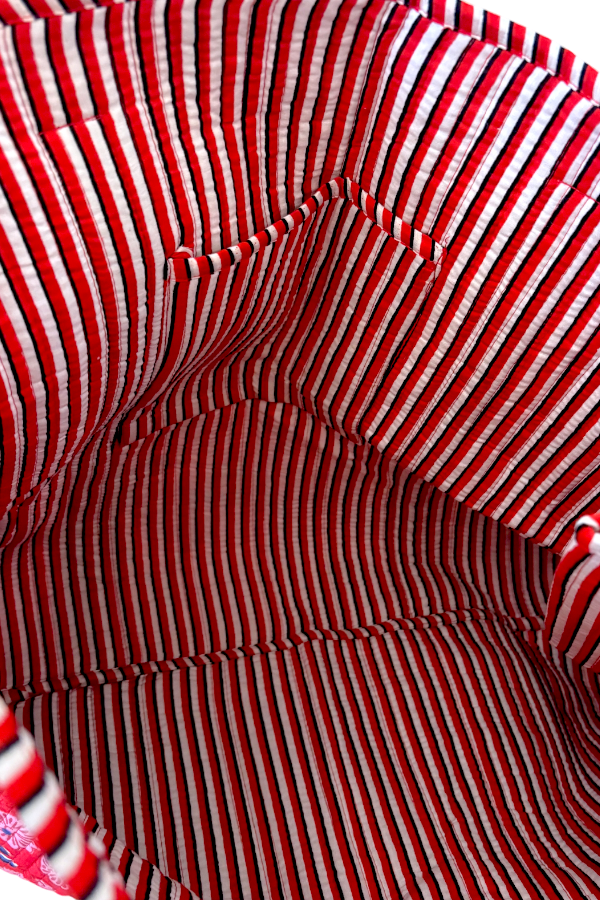 SC - Scarlet Blooms Floral Tote Bag