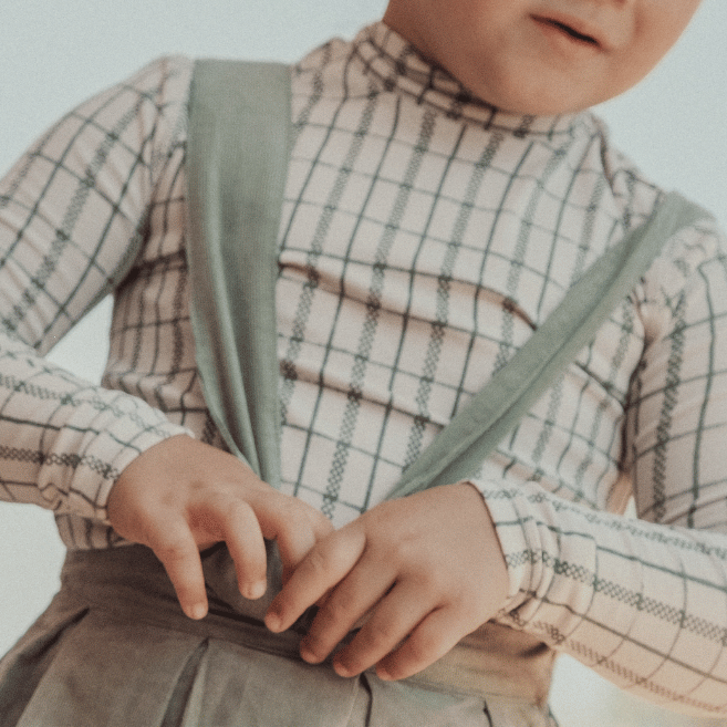 The Corduroy Romper - Sage