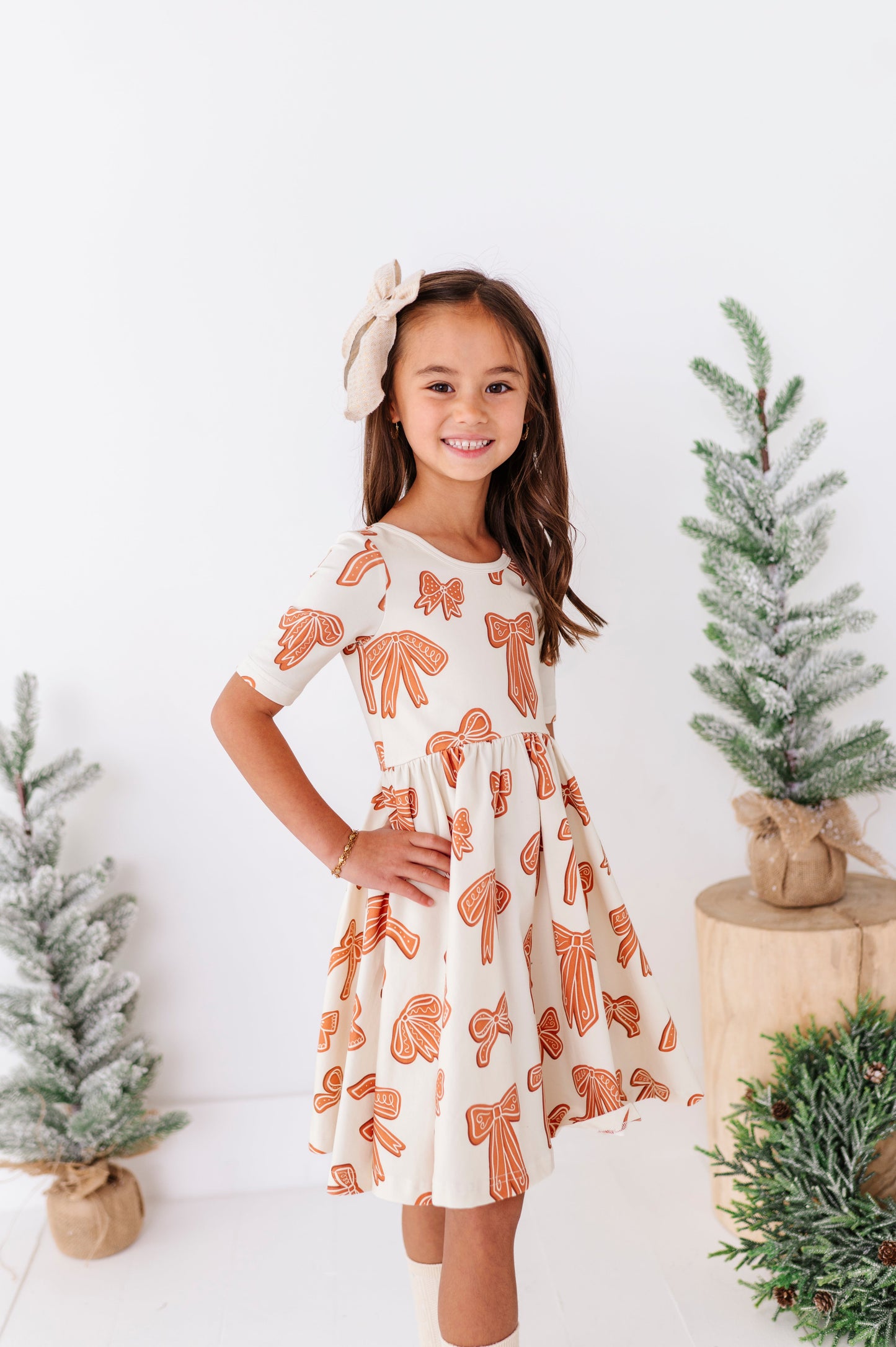 Gingerbread Bow | Scoop Back Dress