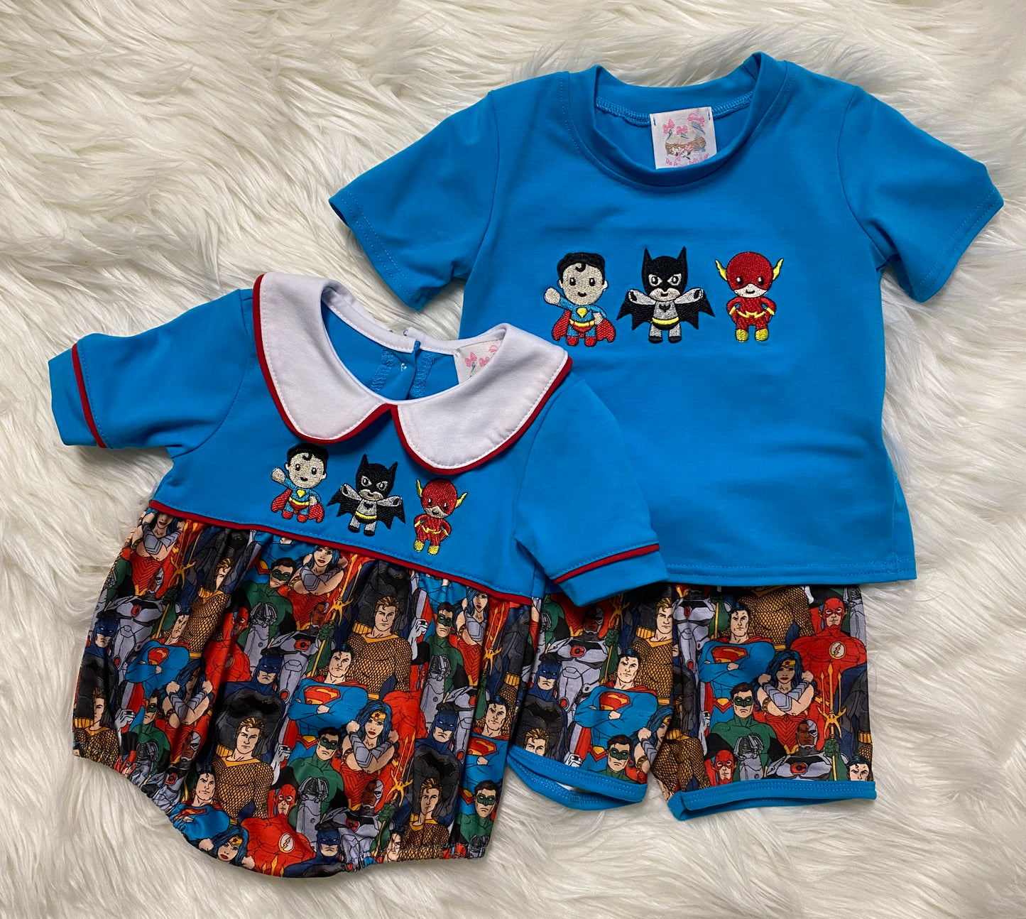 DC Heros embroidery outfits