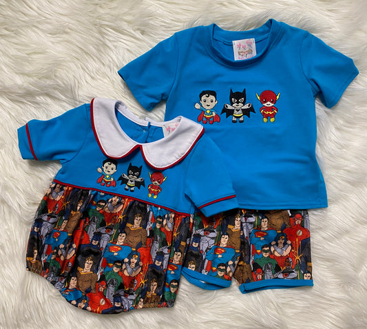 DC Heros embroidery outfits
