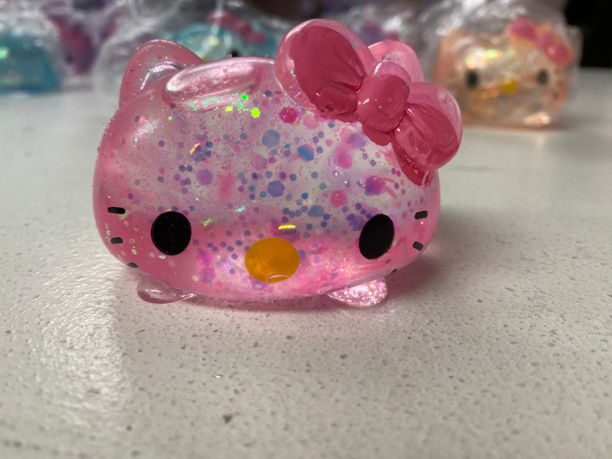 Hello Kitty Sugar Maltose Squishy – Glitter Sensory Fidget Toy