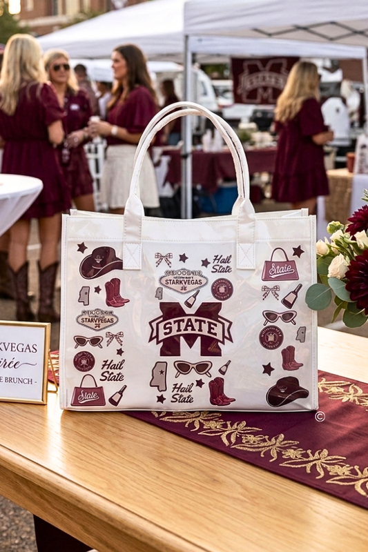 SC - ETA 8/24-9/7 Hail State Vinyl Tote Bag