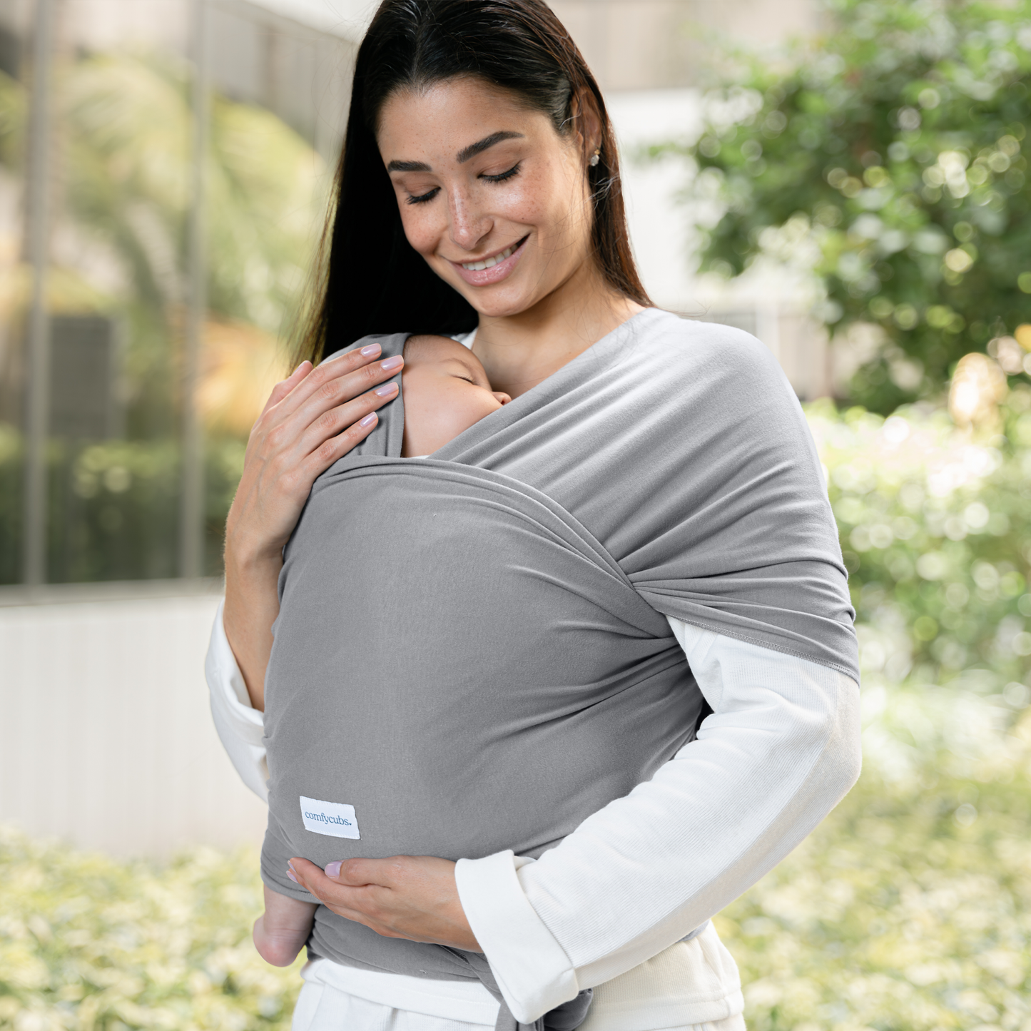 Baby Wrap Carrier in Slate Grey