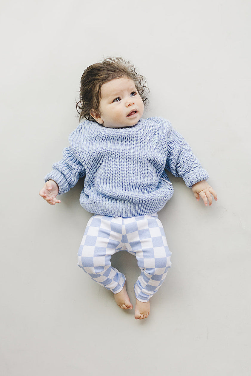 Chunky Knit Sweater | Blue