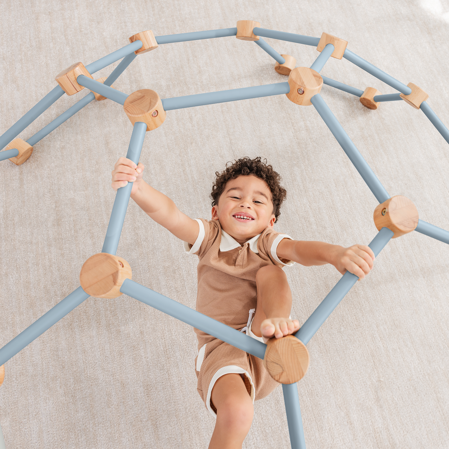 Wooden Climber for Kids in Pacific Blue