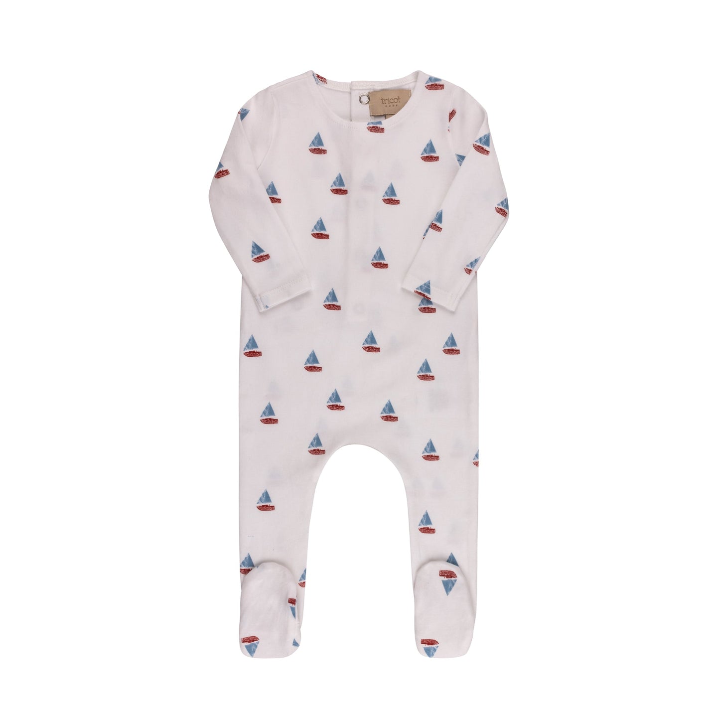 Printed Cherries/ Boat Footie & Hat