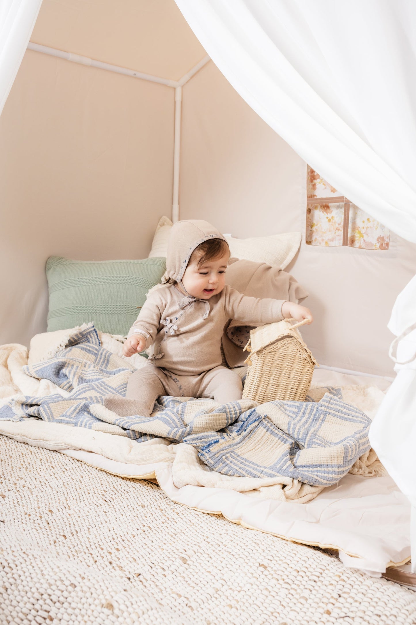 Waffle Kimono Footie