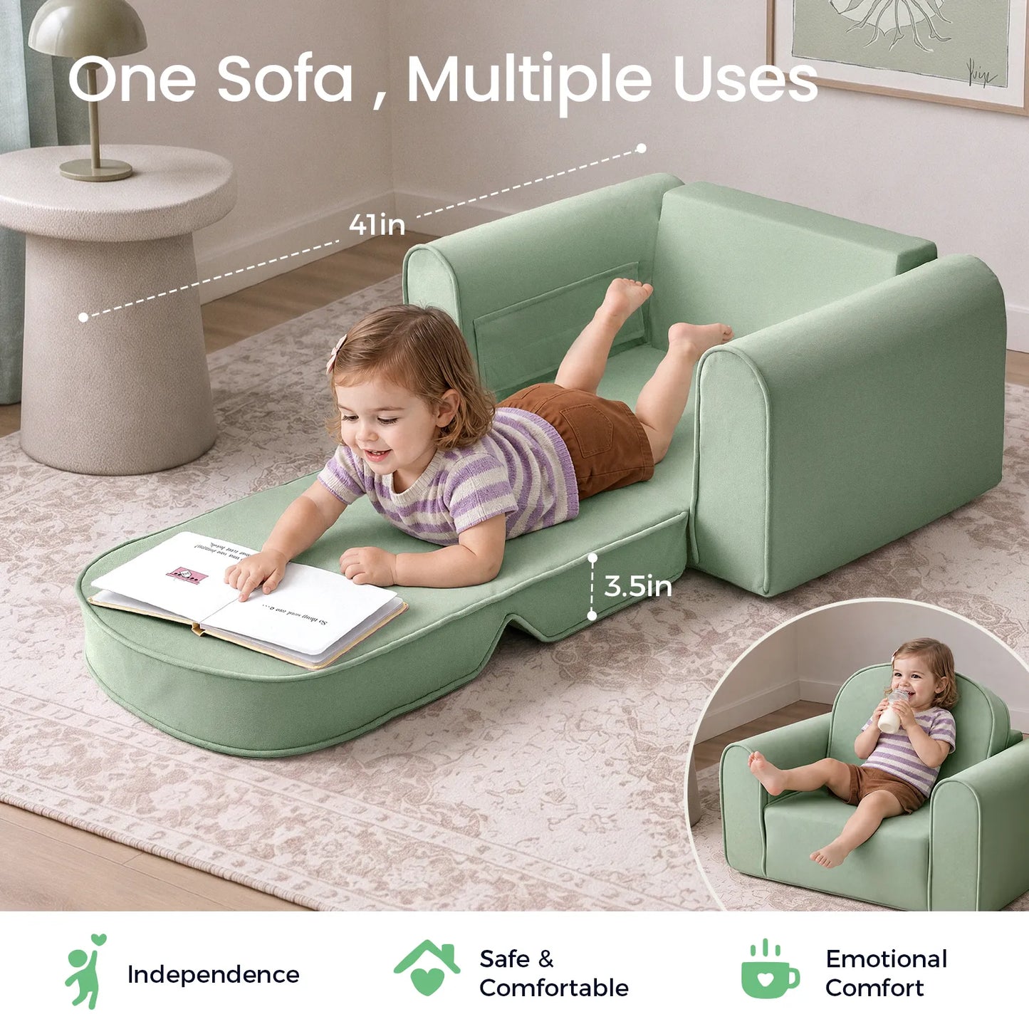Tiny Land® GentleSnug Kids Sofa Chair