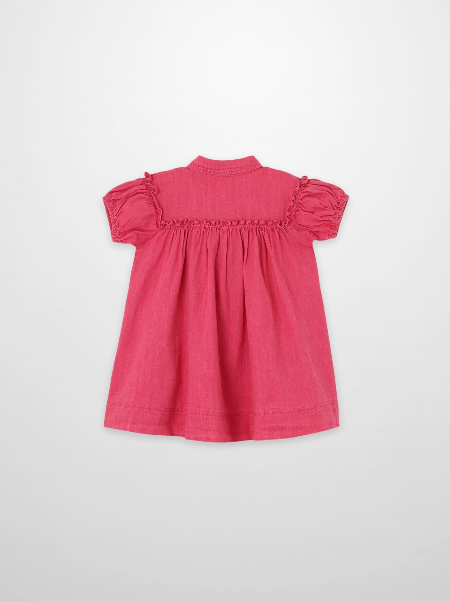 Short Sleeve Dress - Pink Denim