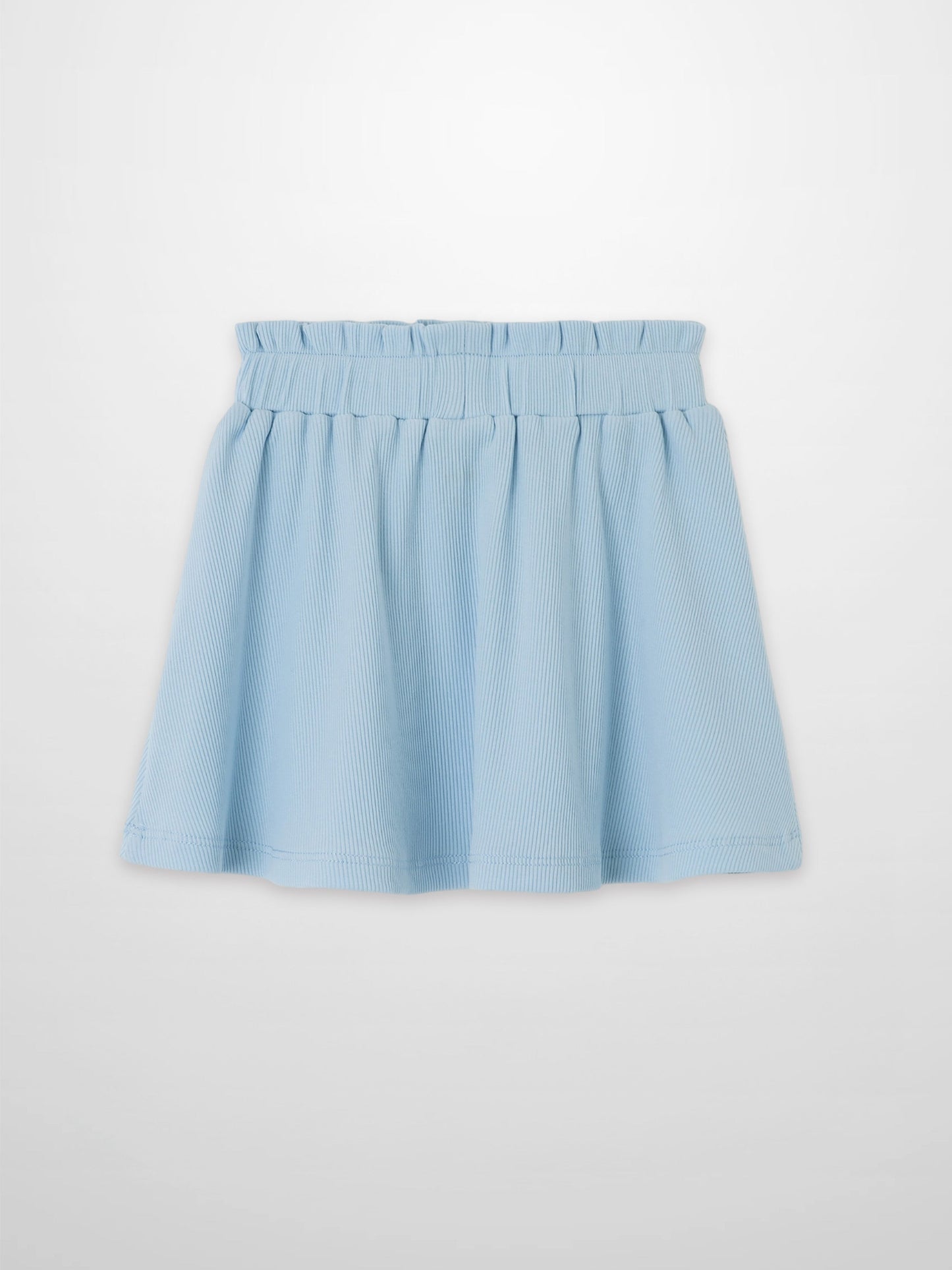 Paper Bag Waist Skirt - Light Blue