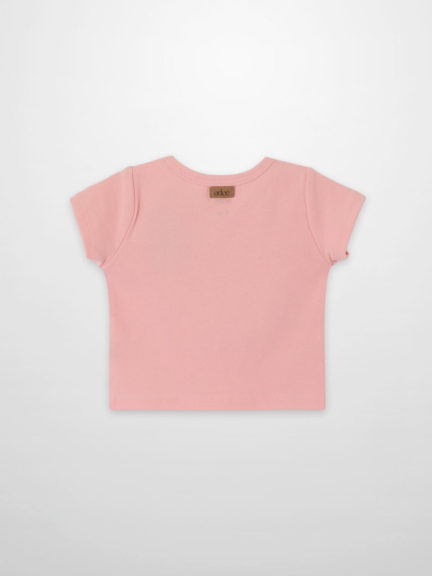 Short Sleeve Emblem T-shirt - Light Pink