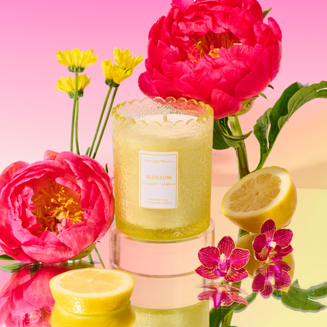 Honeysuckle Wildflowers Natural Candle 8oz Kaia Collection