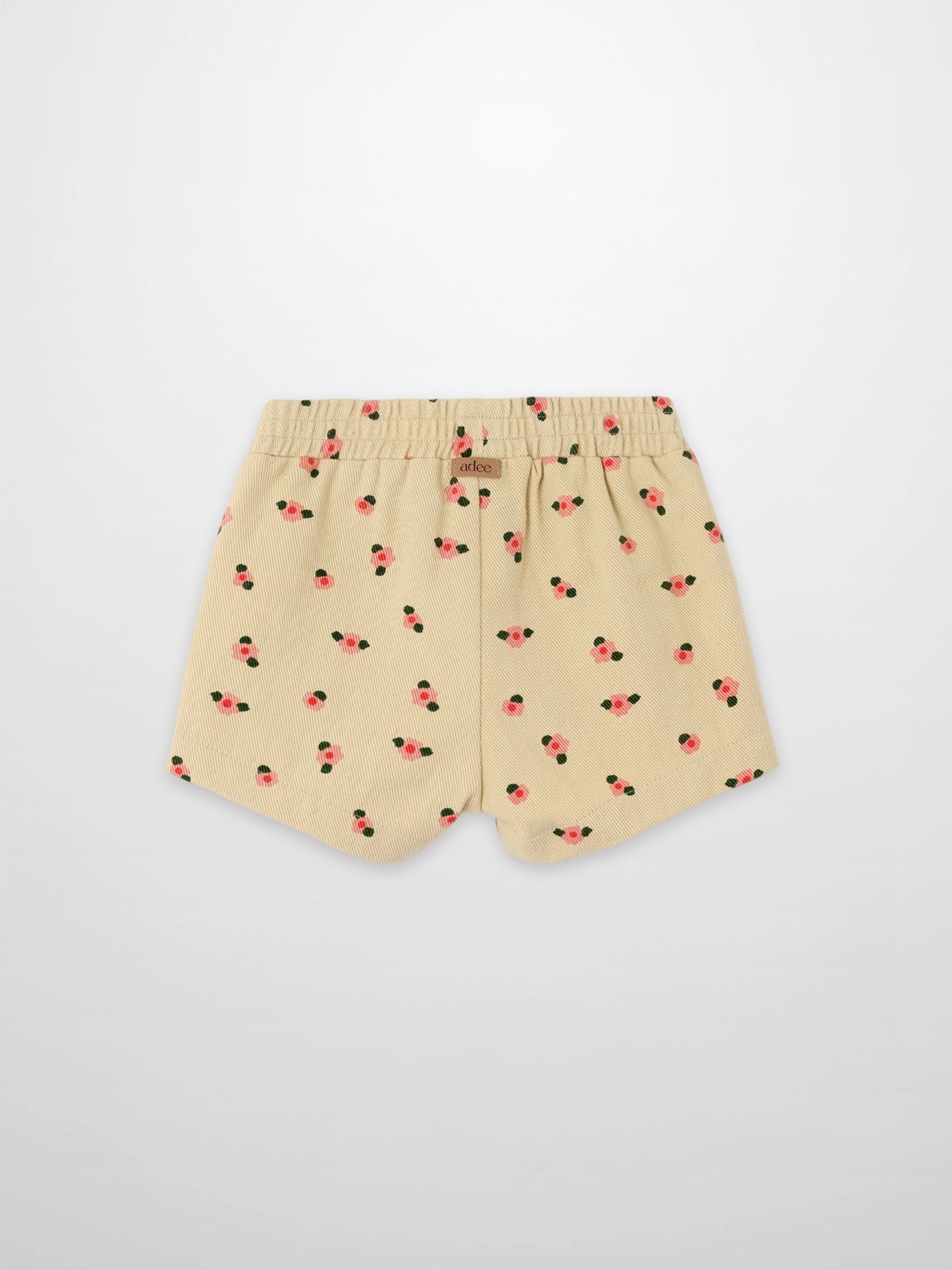 Tan Floral Shorts