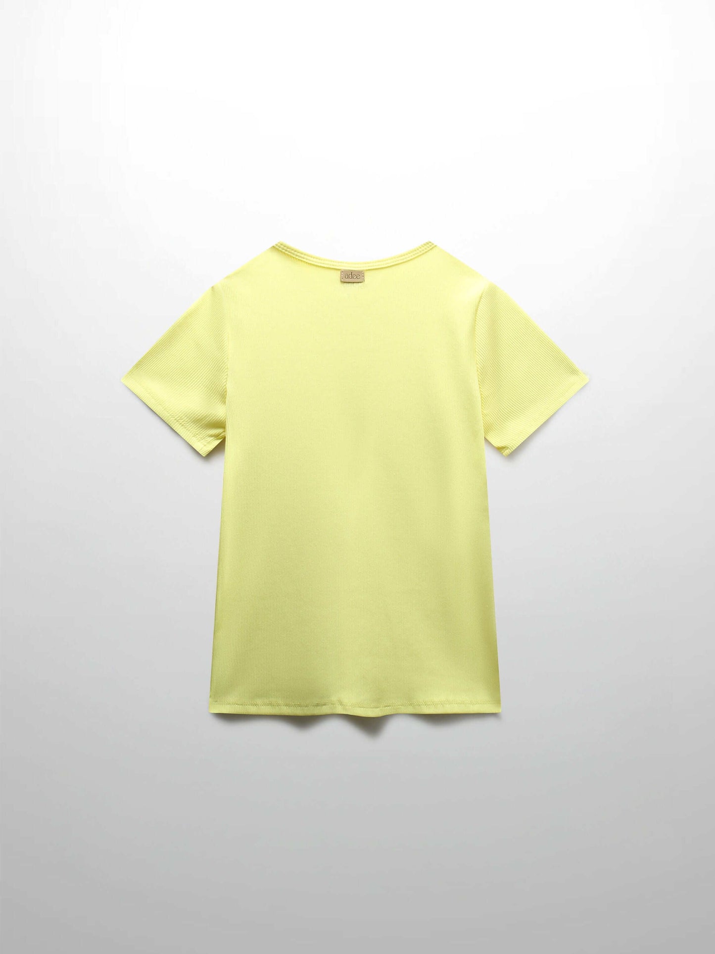 Yellow Ribbed T-Shirt