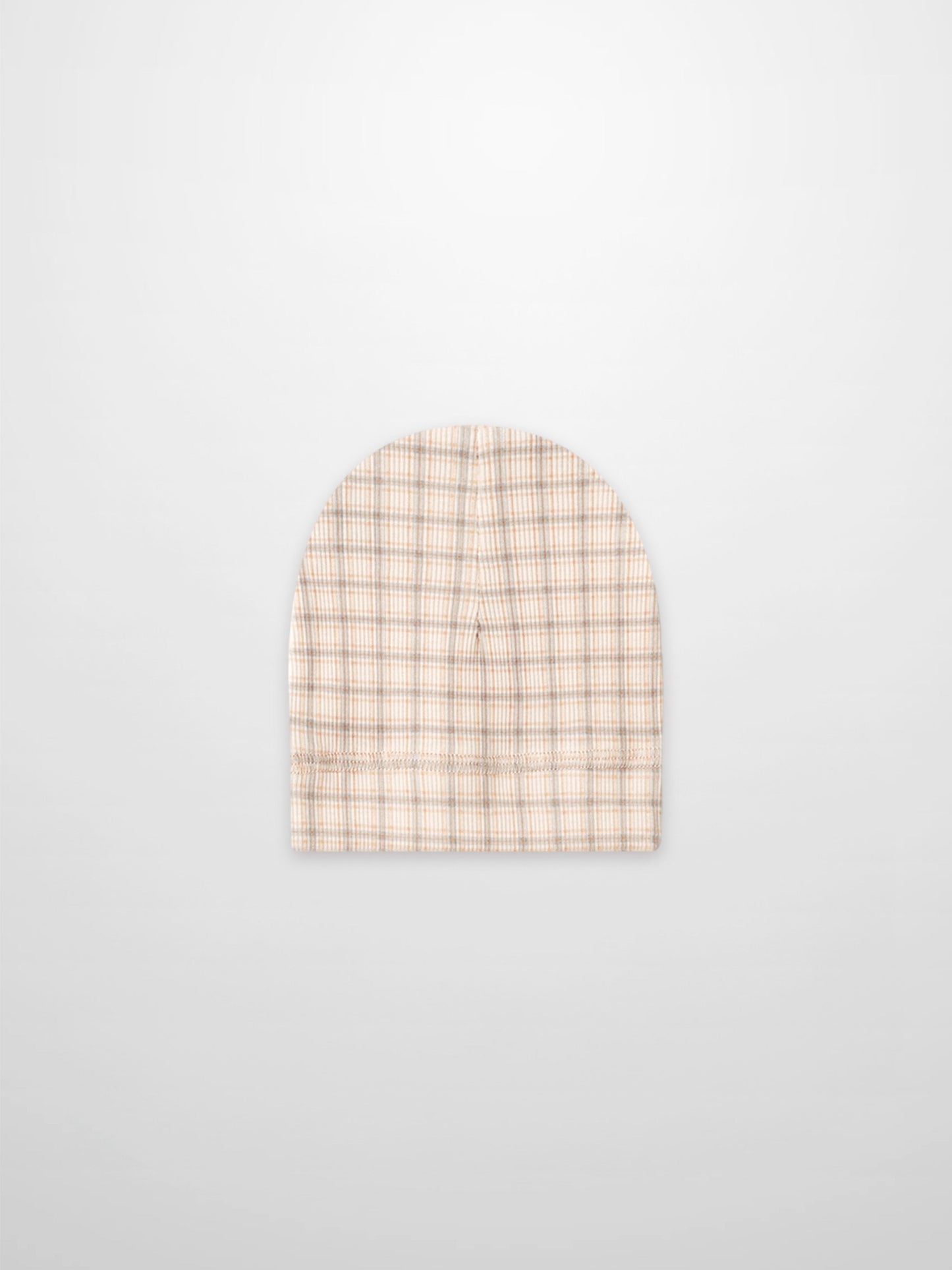 Oatmeal Grid Hat - Blue