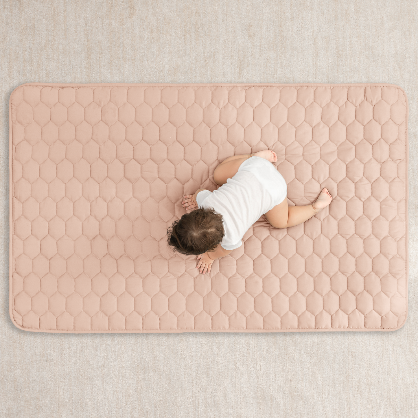 Play Mat with Non-Slip Bottom in Blush
