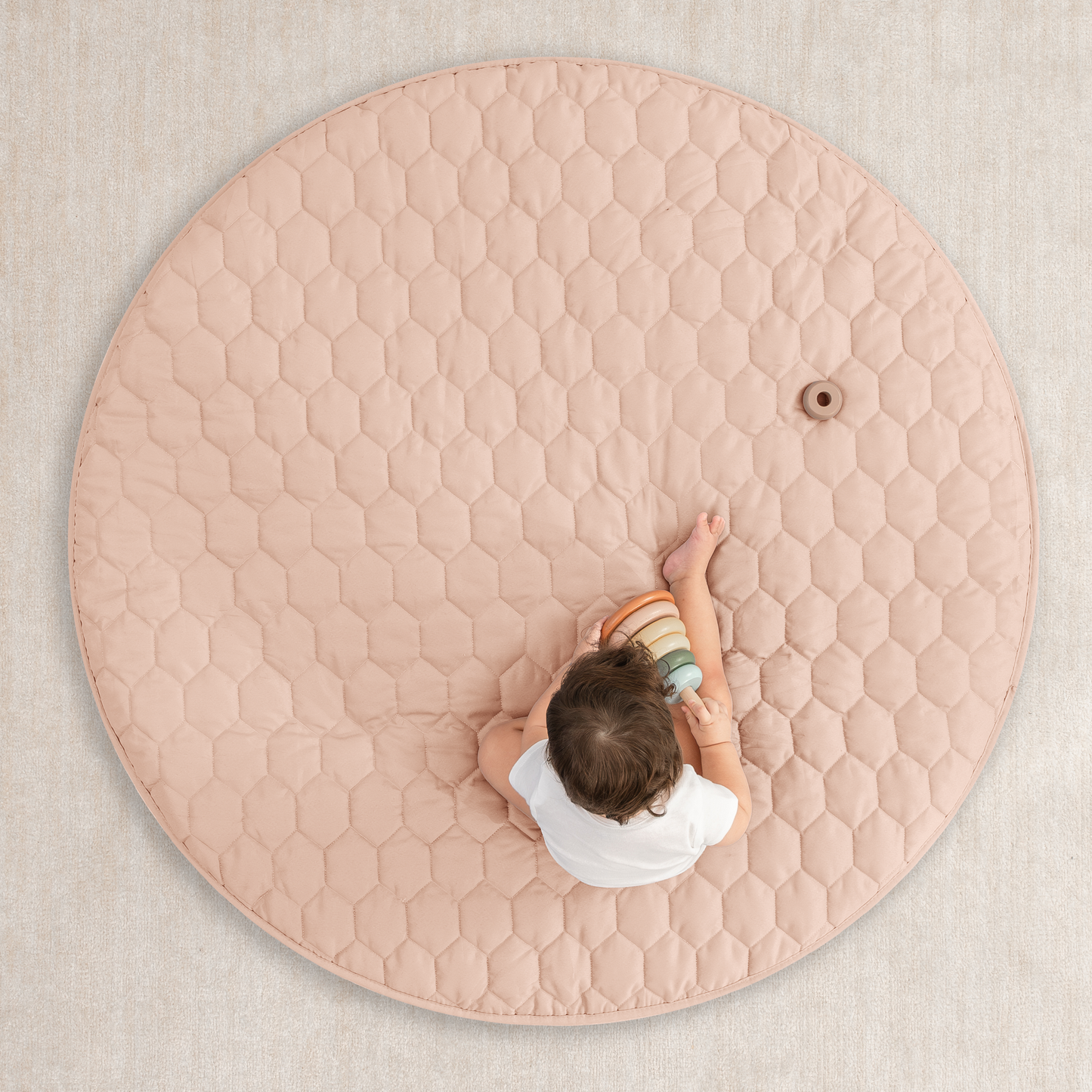 Play Mat with Non-Slip Bottom in Blush
