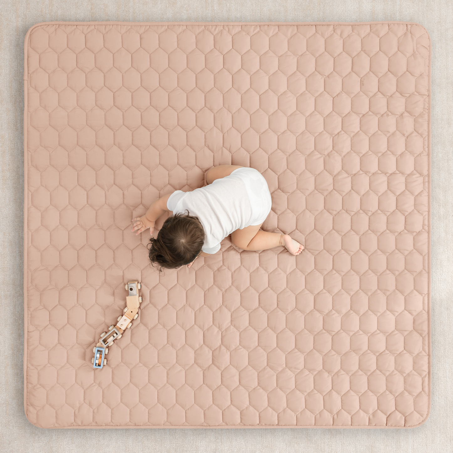 Play Mat with Non-Slip Bottom in Blush