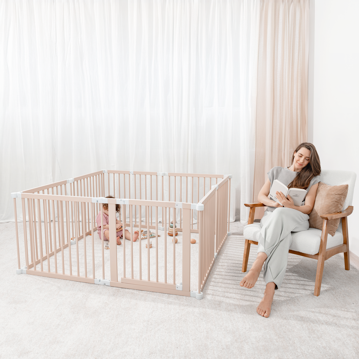 Playpen for Toddler and Babies in Blush