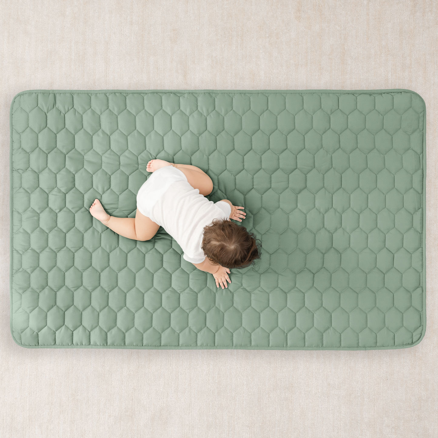 Play Mat with Non-Slip Bottom in Fern