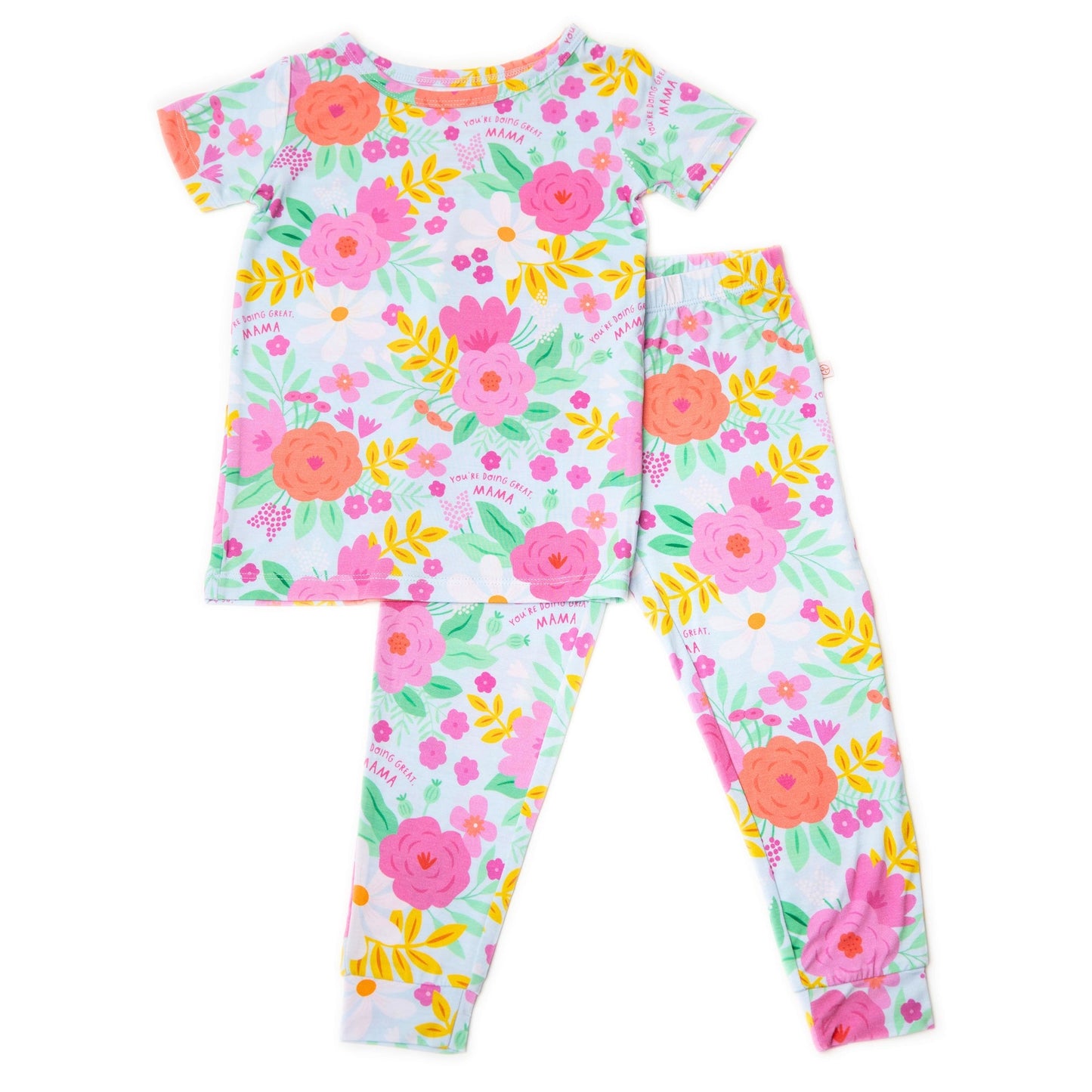 The Second-Skin 2-Piece Short Sleeve Pajama | Flower Power