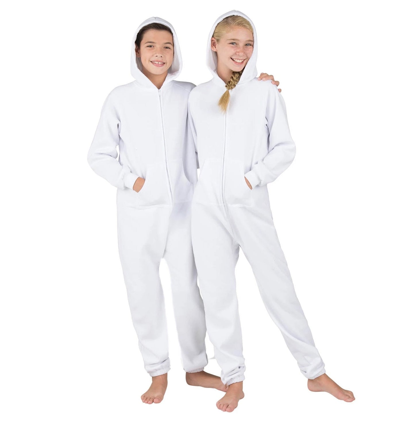 Family Matching White Frosting Hoodie Onepiece Onesie