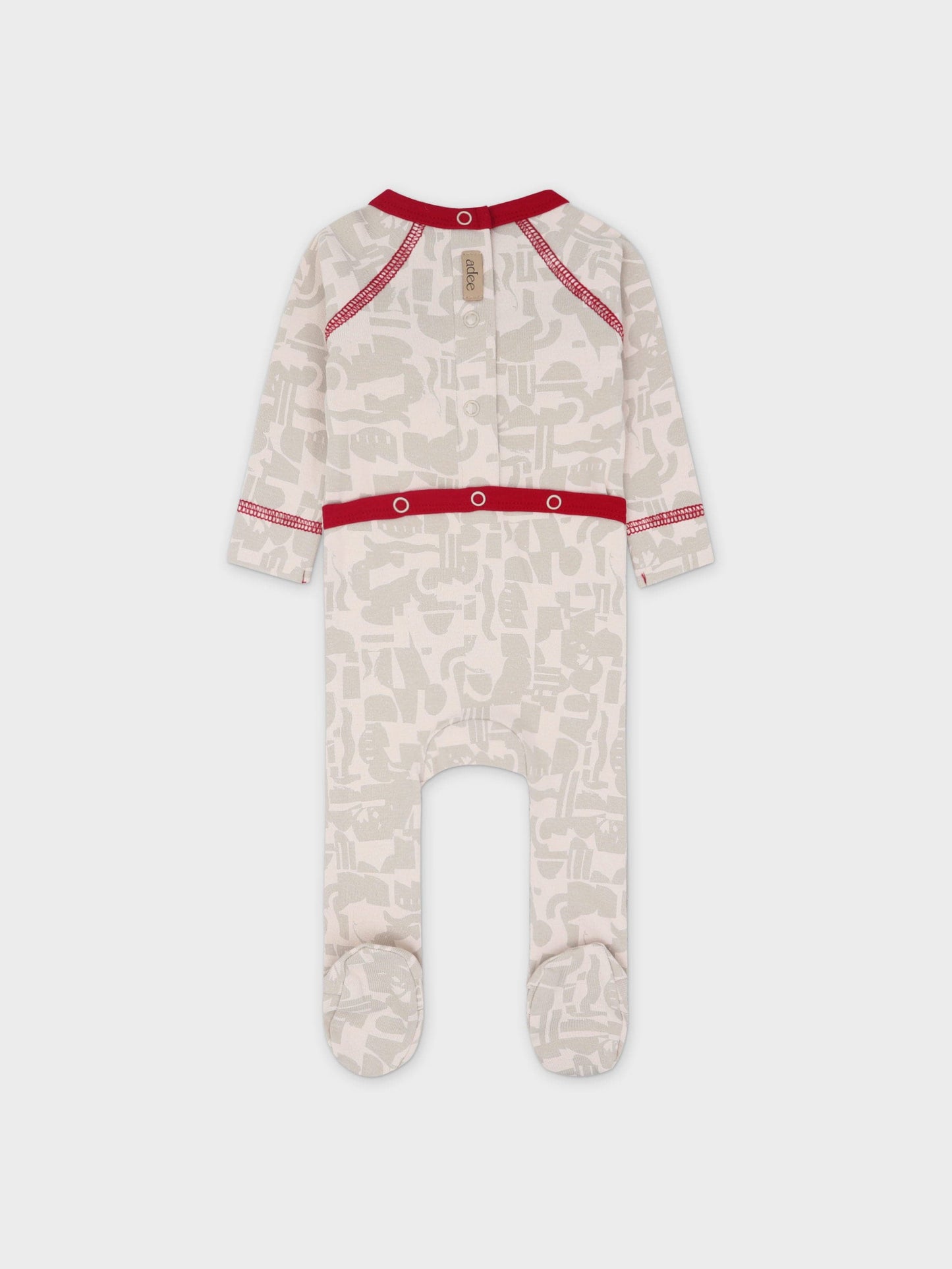 Abstract Print Stretchy- Red