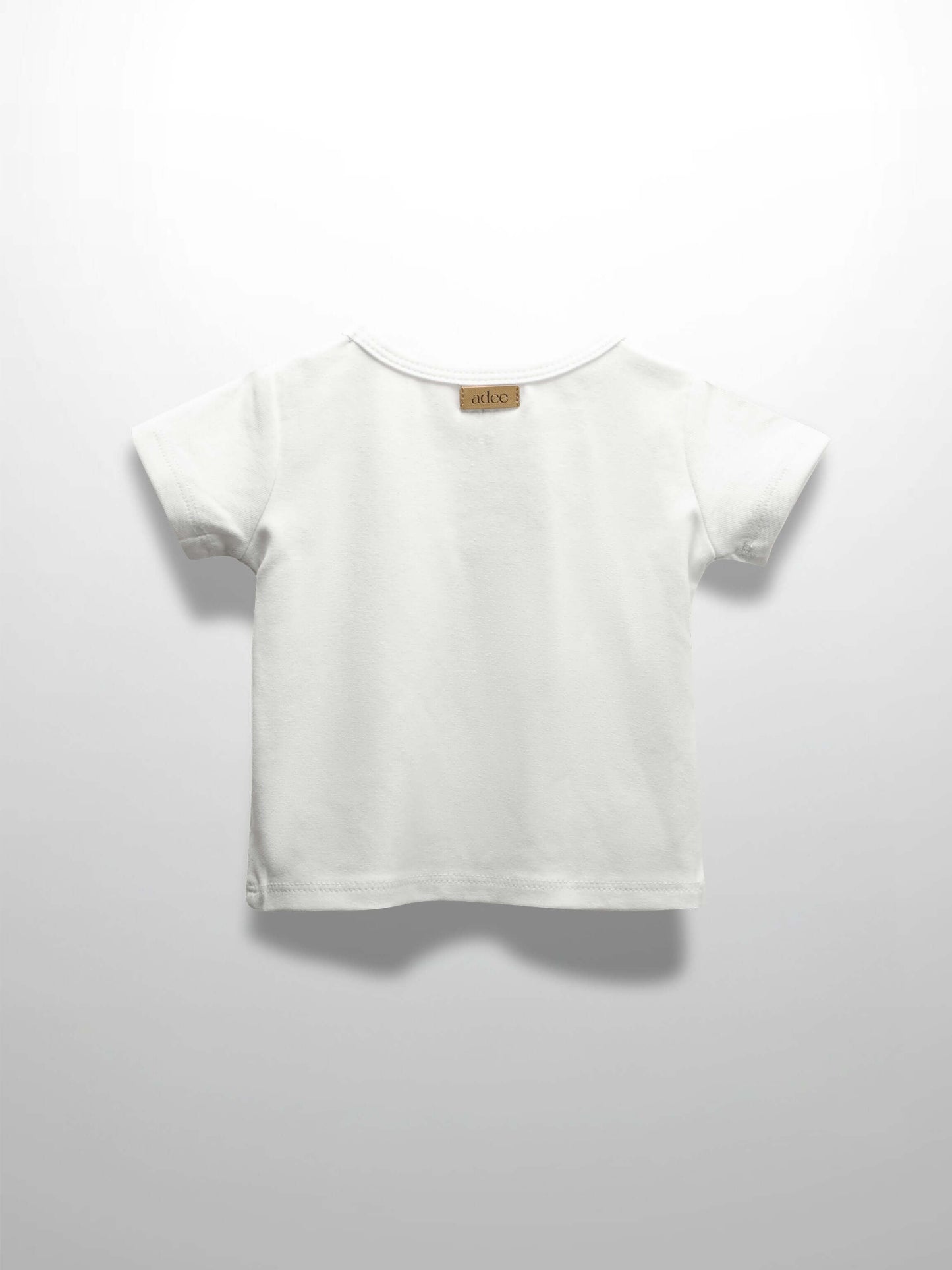 White Fitted Short Sleeve T-Shirt