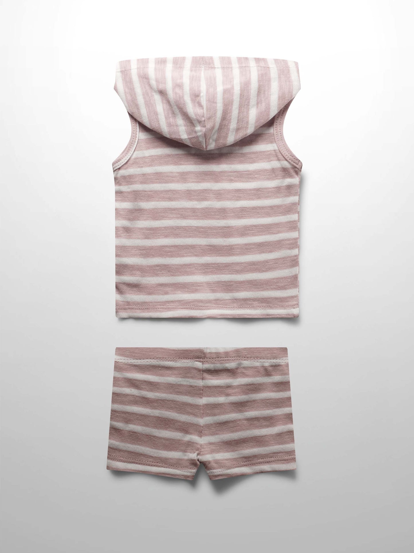 Striped Tank Set- Pastel Pink