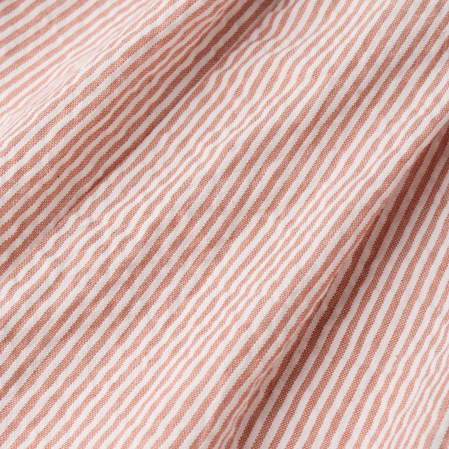 Organic Shirt & Shorts Set - Coral Stripes