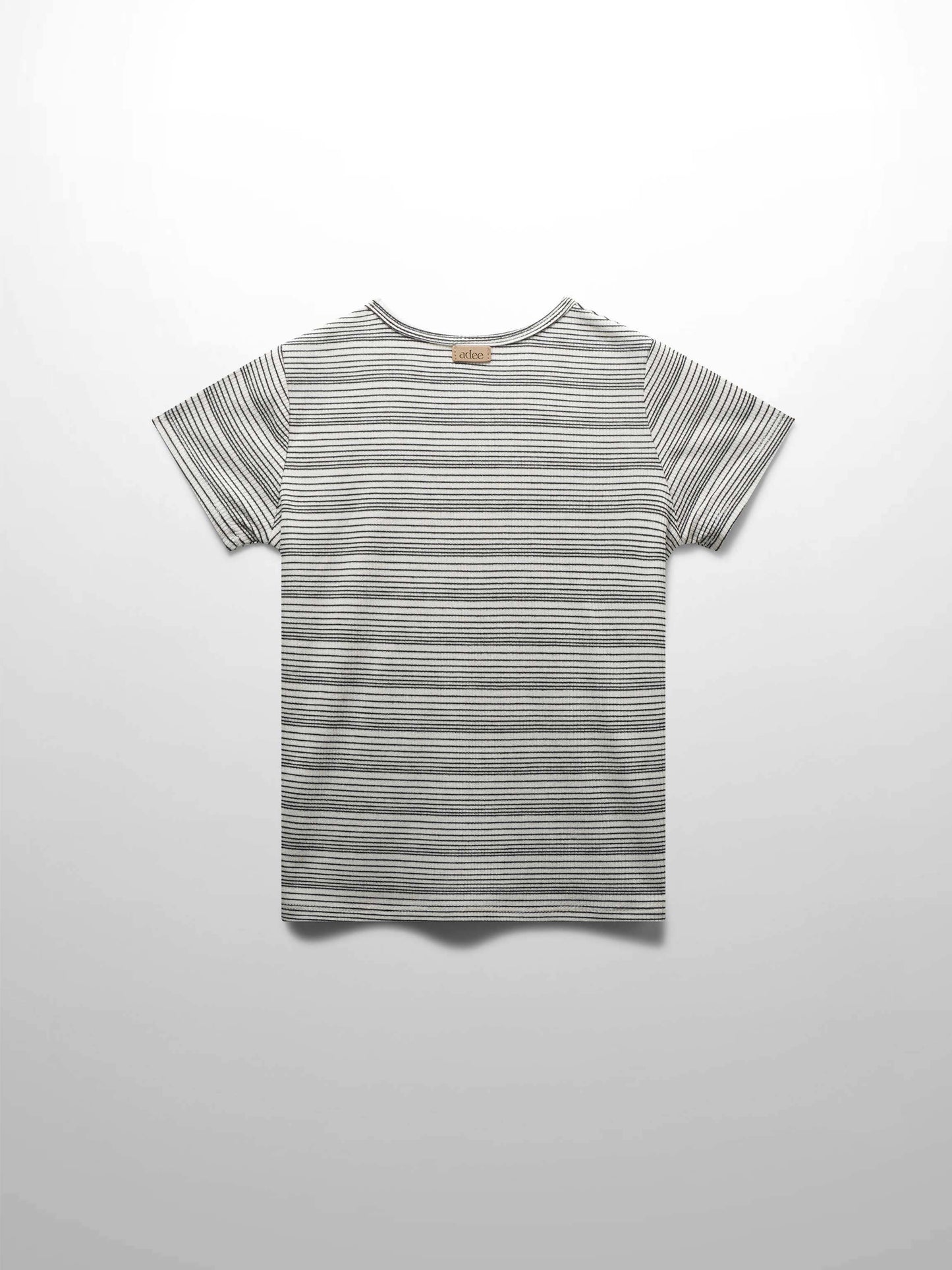 Black Striped  Boxy T-Shirt