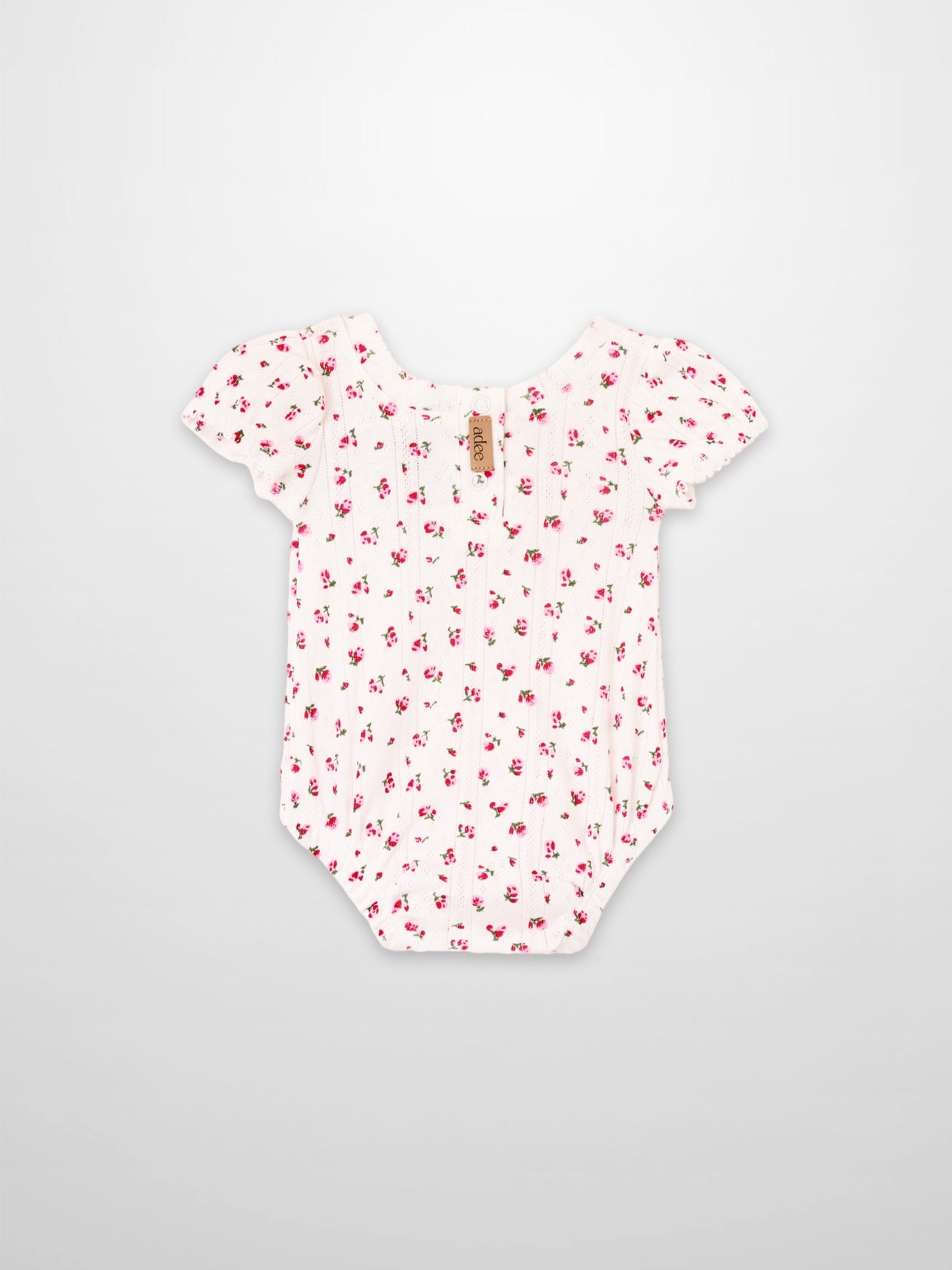 Pointelle Floral Romper